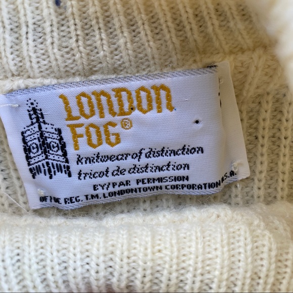 London Fog Vintage Grandpa Sweater - Picture 5 of 6